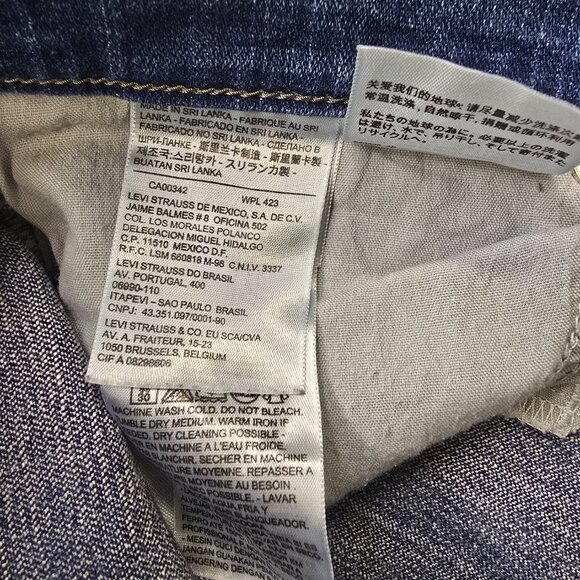 Levi 524 Too Superlow Medium Wash Size 16 - check measures no size tag - Picture 8 of 8